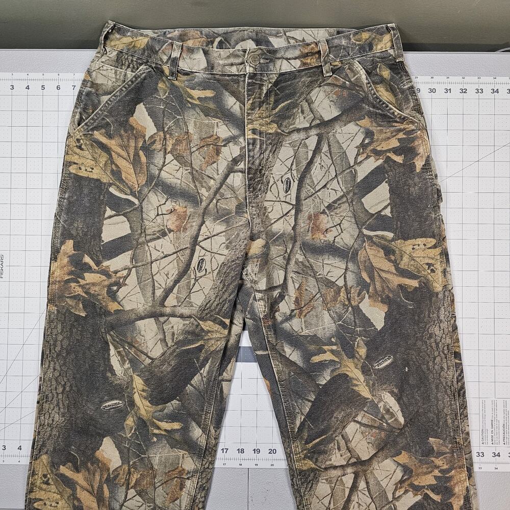 Vintage Carhartt B158 CMO Pants 38x34 Realtree Camo Dungaree Fit Carpenter Y2K